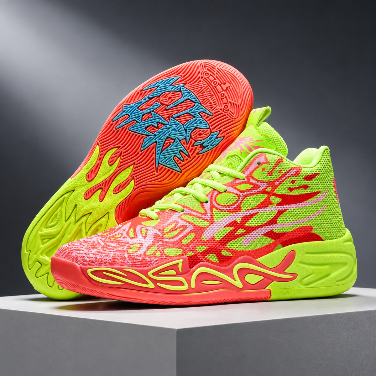 Morgan AeroFlex High-Top Basketball Sneakers – Multicolor Performance Court Shoes