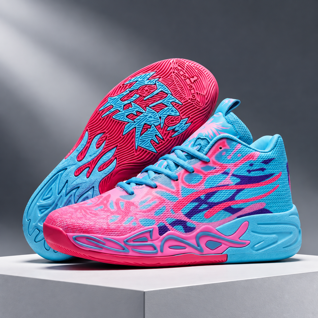 Morgan AeroFlex High-Top Basketball Sneakers – Multicolor Performance Court Shoes