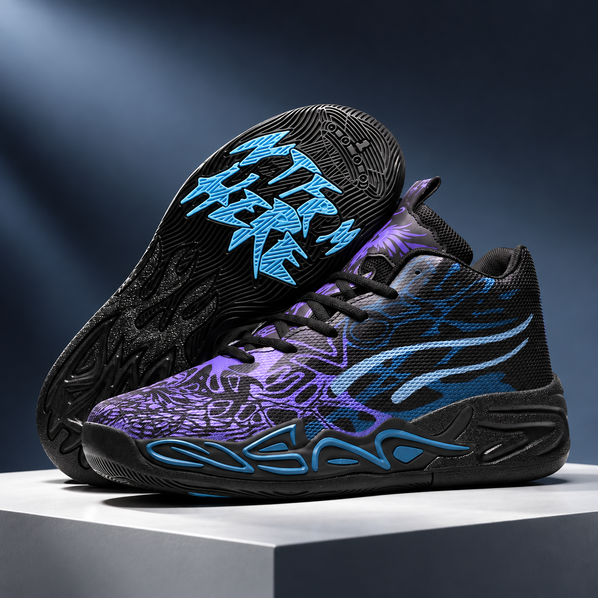 Morgan AeroFlex High-Top Basketball Sneakers – Multicolor Performance Court Shoes