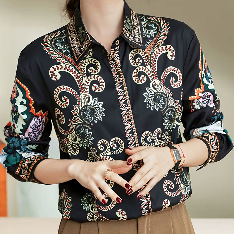 Alice Paisley Bloom Button-Down Shirt