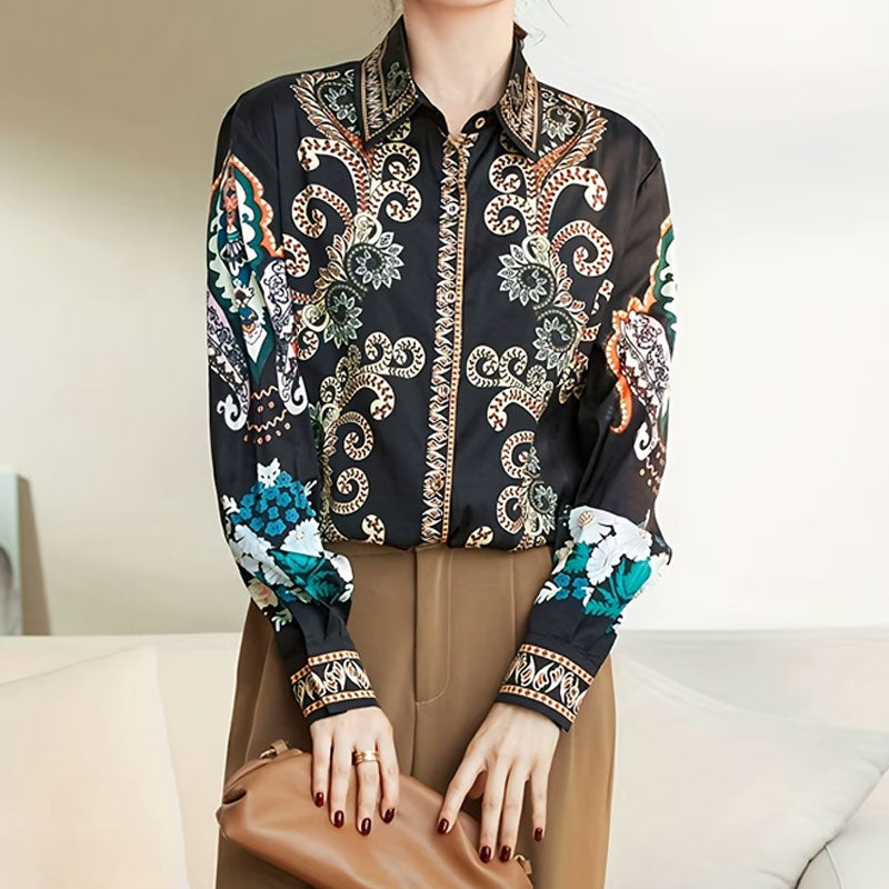 Alice Paisley Bloom Button-Down Shirt