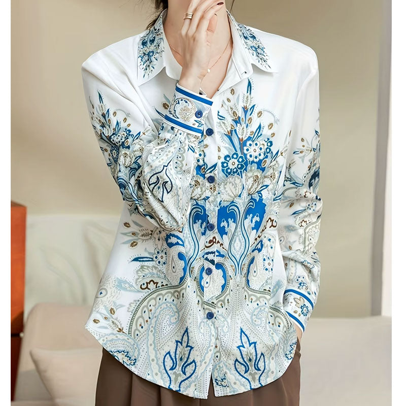 Alice Paisley Bloom Button-Down Shirt