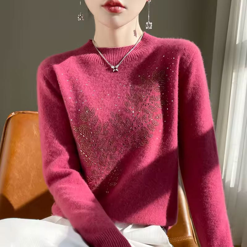 Adeline Leaf Embellishments Sweater