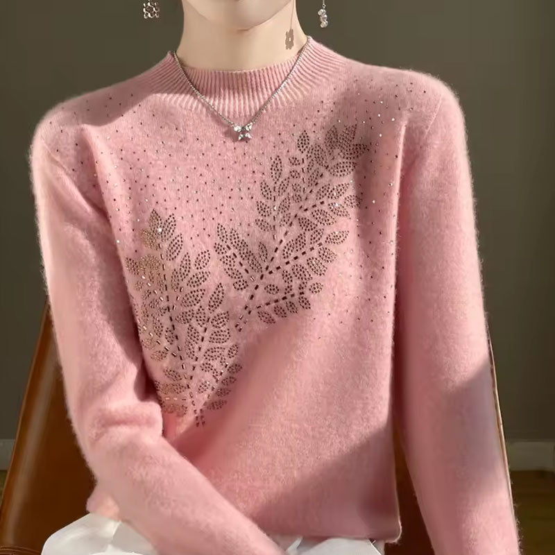 Adeline Leaf Embellishments Sweater