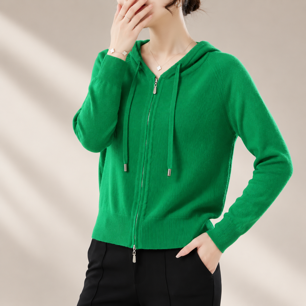 Isadora Women’s Knit Zip-Up Hoodie