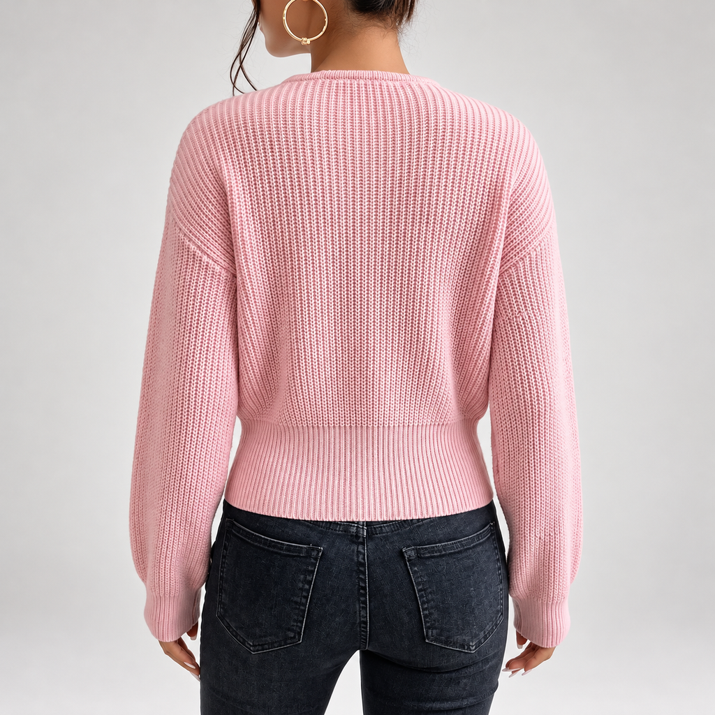 Isabella Women's Cable Knit Wrap Sweater