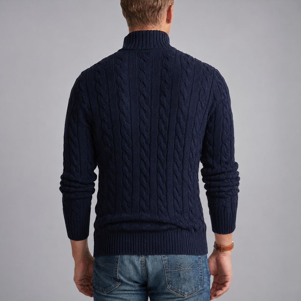 Hudson Men’s Cable Knit Sweater