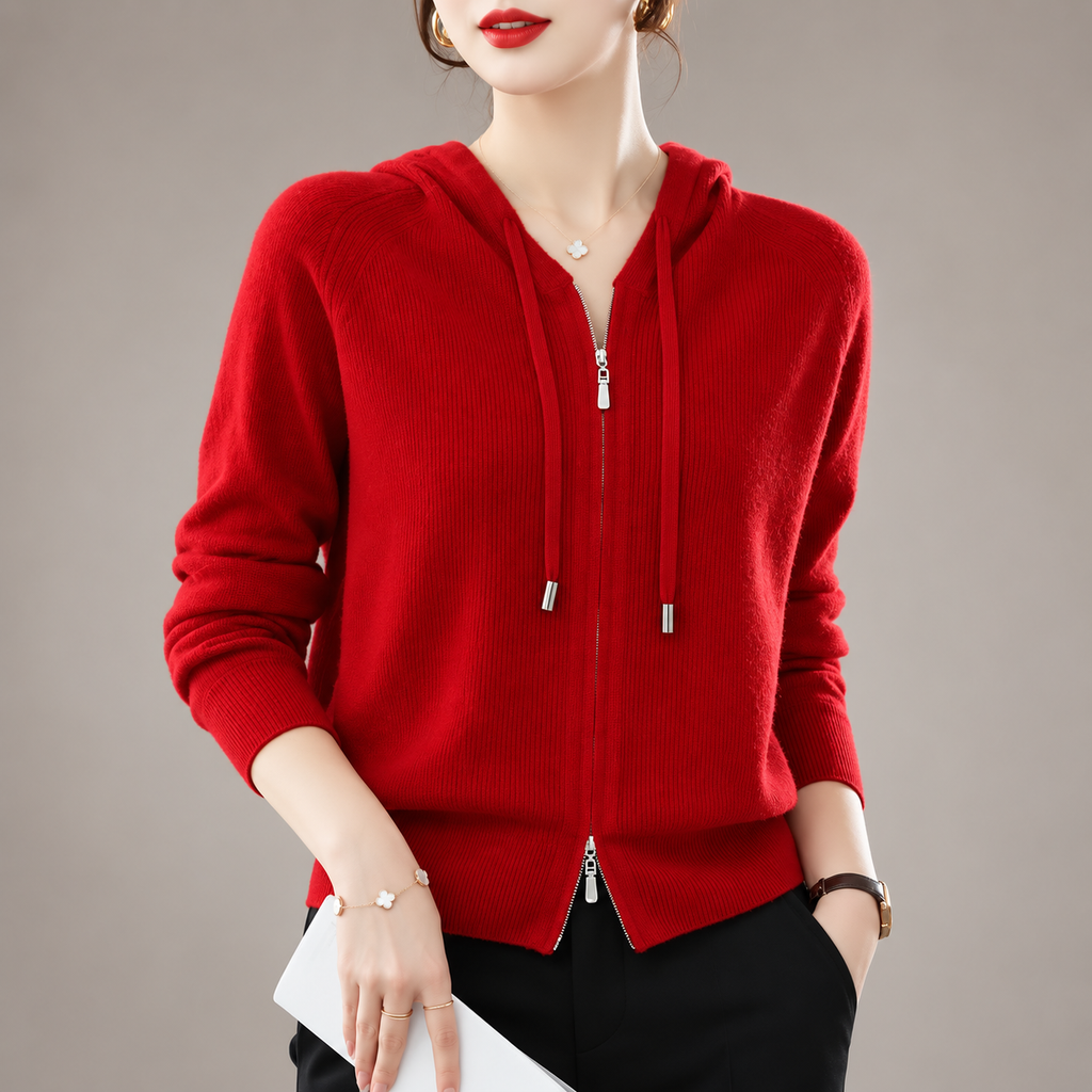 Isadora Women’s Knit Zip-Up Hoodie