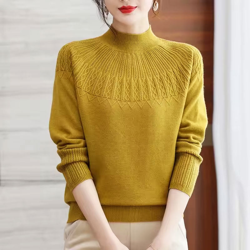 Freya High-Neck Knit Sweater