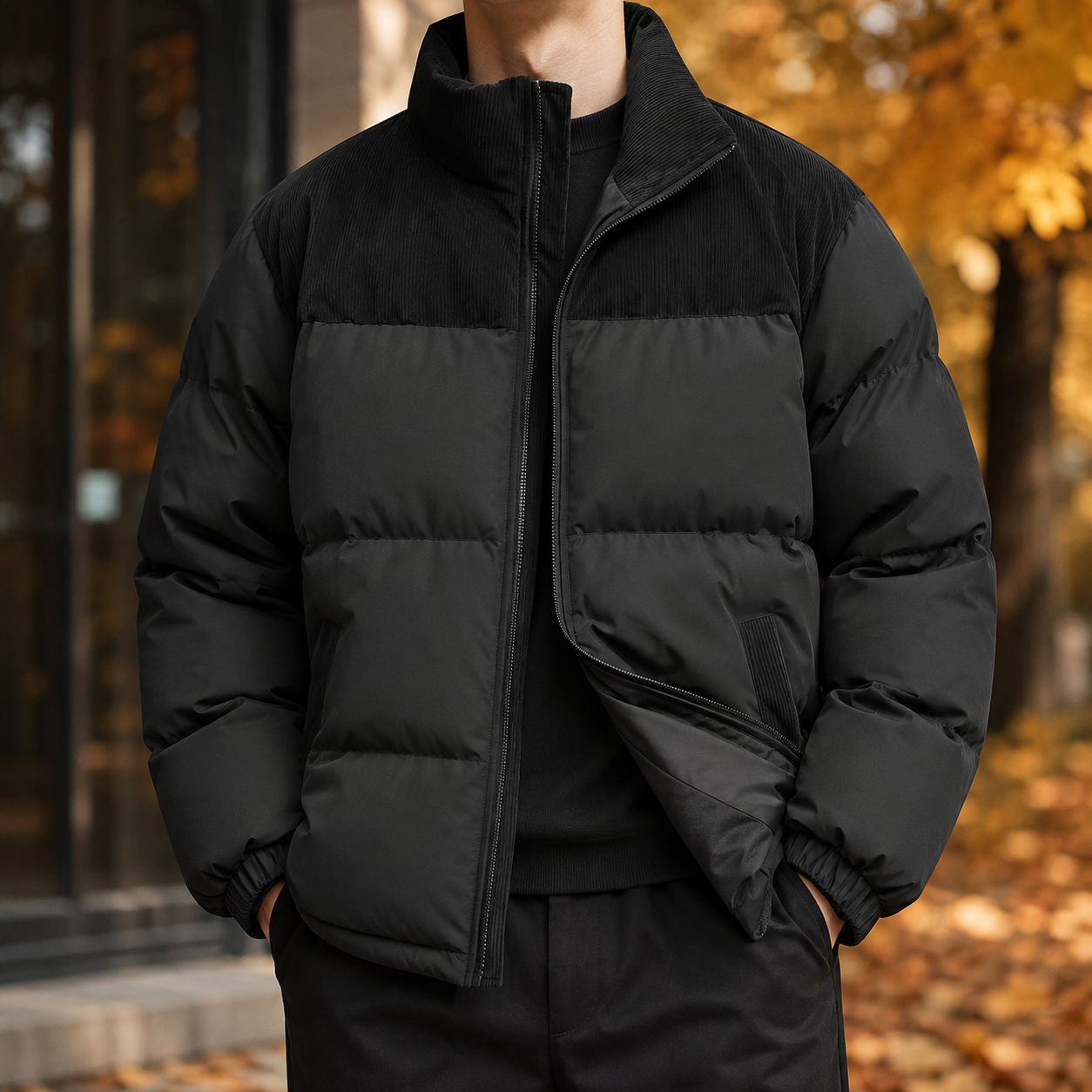 Hudson Colorblock Puffer Jacket for Men