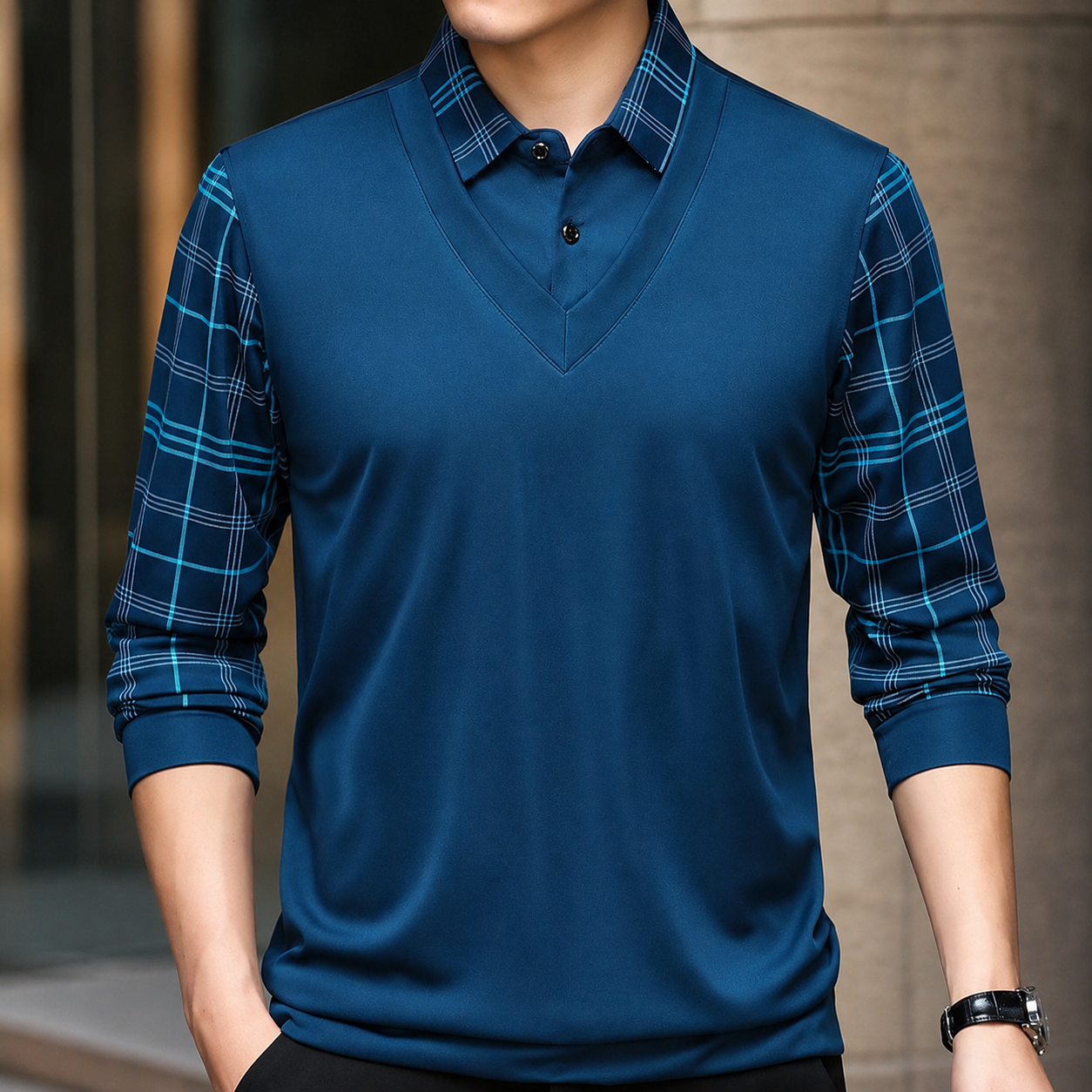 Nicolas Men’s Long Sleeve Polo Shirt