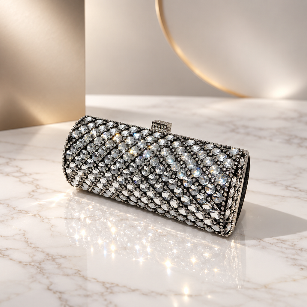 Alessia Crystal Rhinestone Evening Clutch