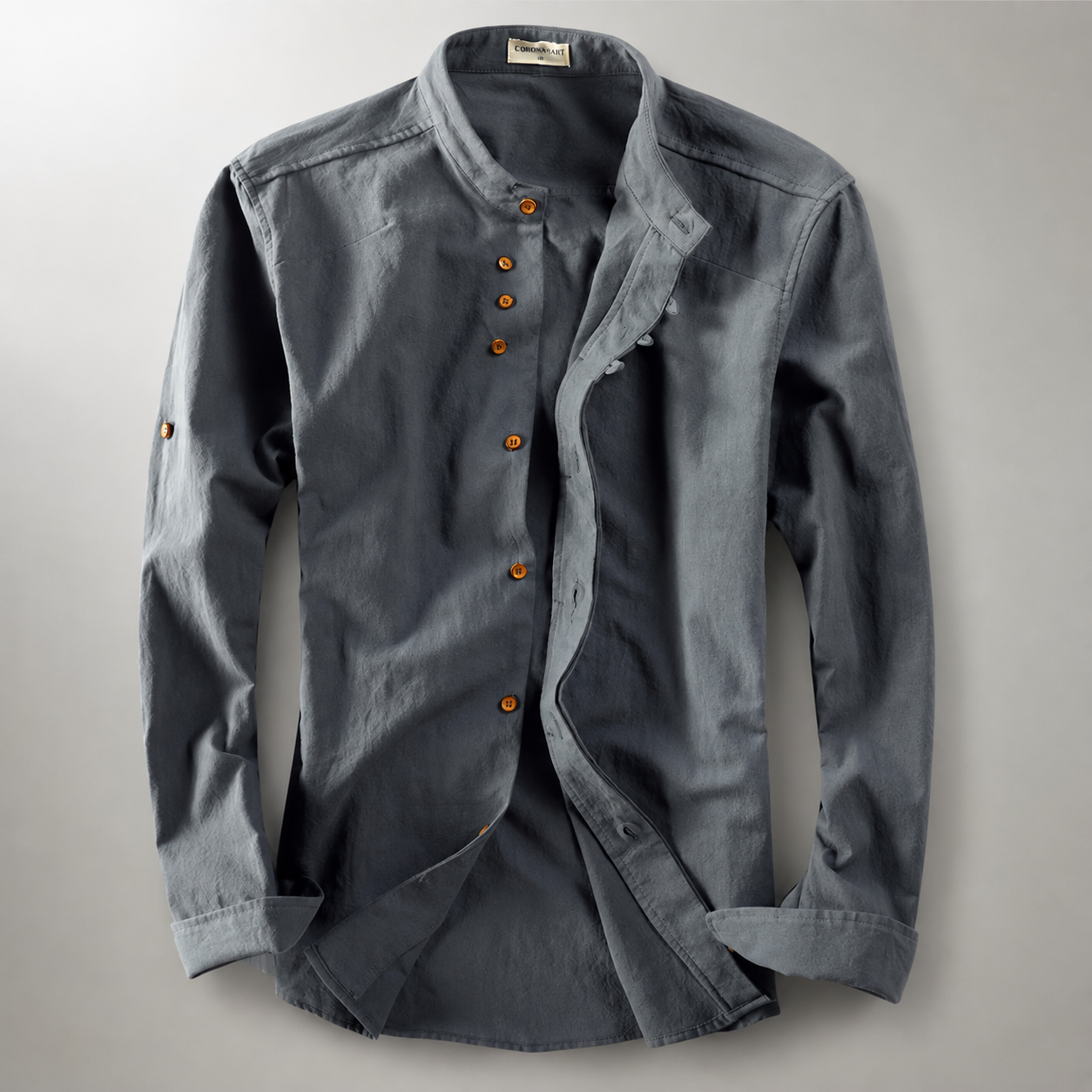 Thierry Men’s Linen-Cotton Button-Down Shirt