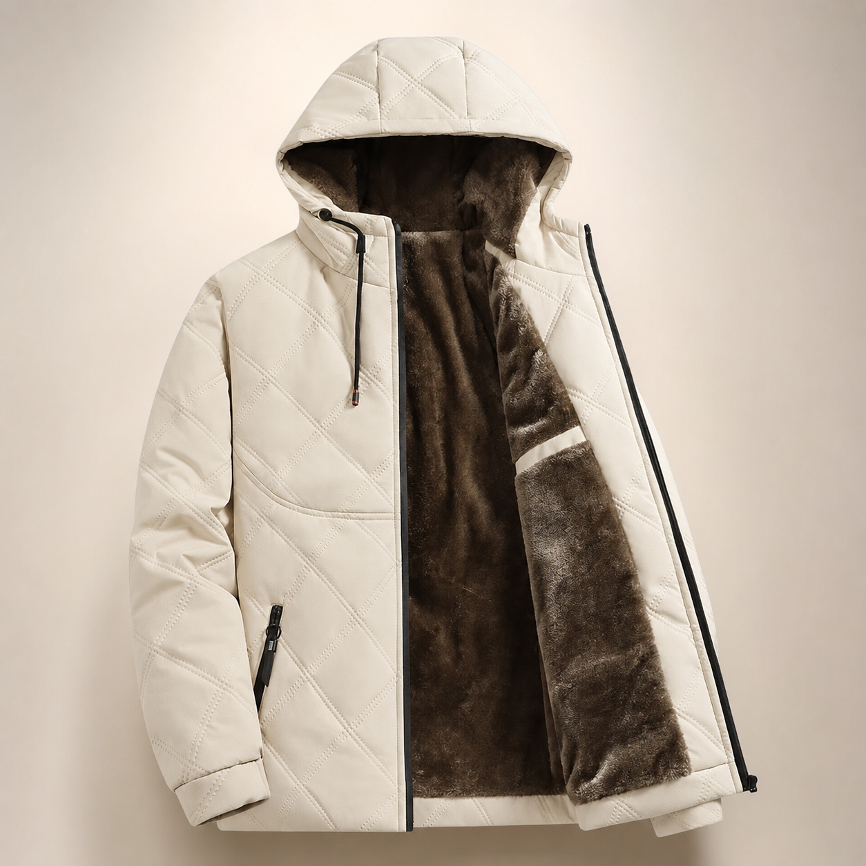 Colton Men’s Quilted Hooded Jacket
