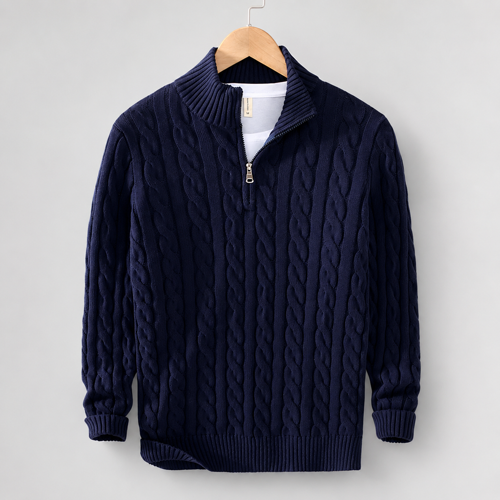 Hudson Men’s Cable Knit Sweater