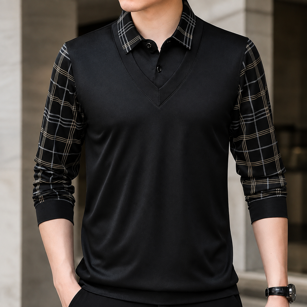 Nicolas Men’s Long Sleeve Polo Shirt