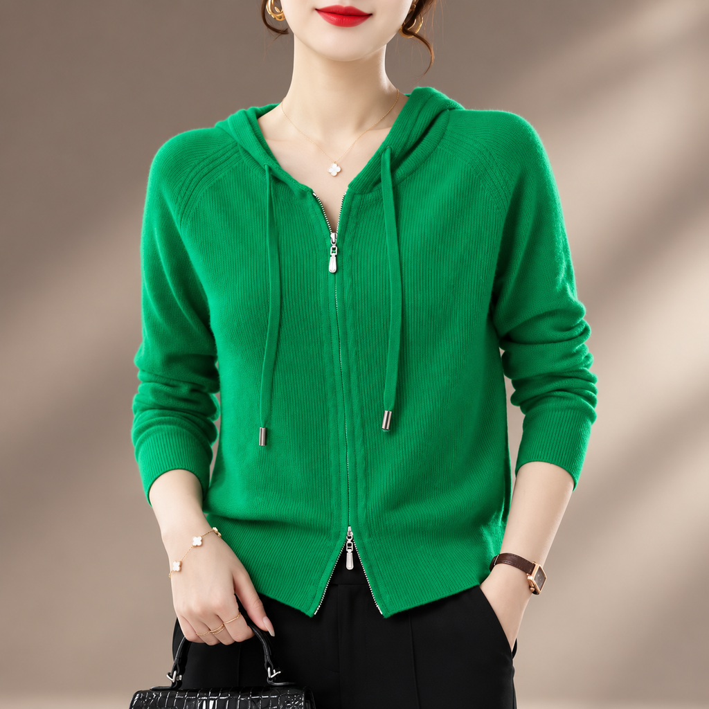 Isadora Women’s Knit Zip-Up Hoodie