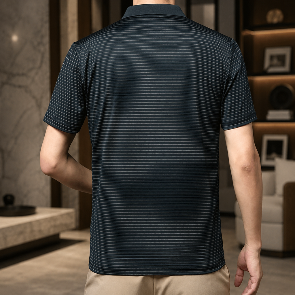 Harrison Men’s Striped Polo Shirt