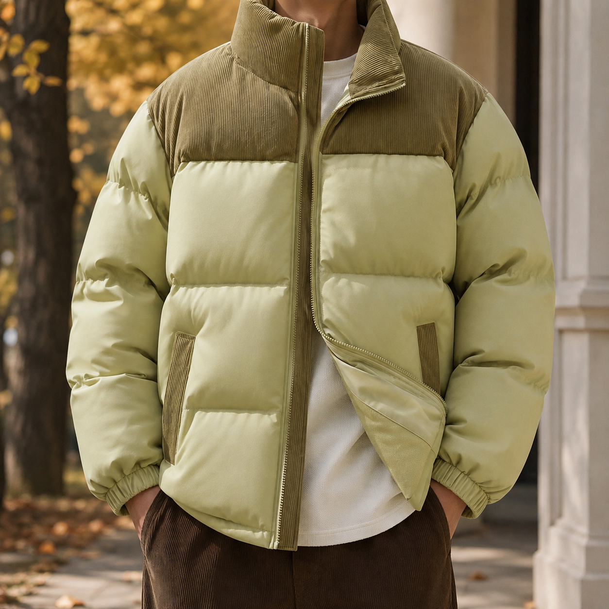 Hudson Colorblock Puffer Jacket for Men