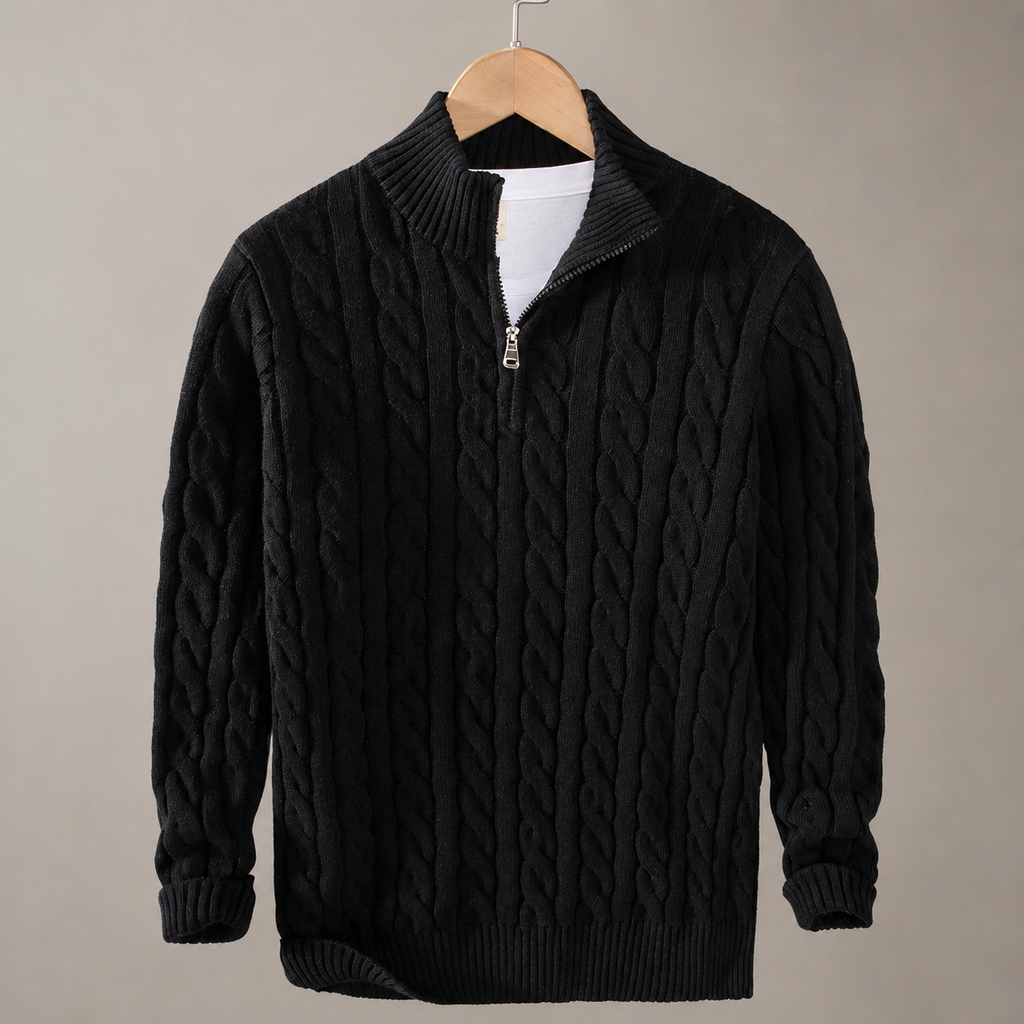Hudson Men’s Cable Knit Sweater