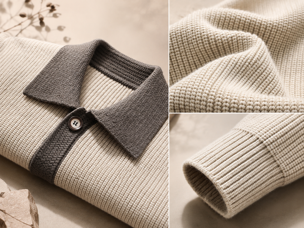 Alessandro Men's Button-Down Knit Cardigan with Pockets