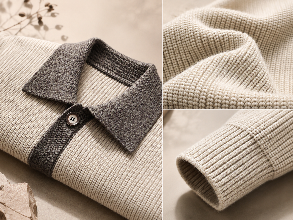 Alessandro Men's Button-Down Knit Cardigan with Pockets