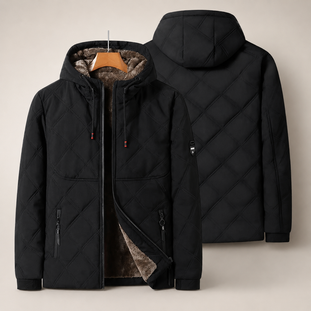 Colton Men’s Quilted Hooded Jacket