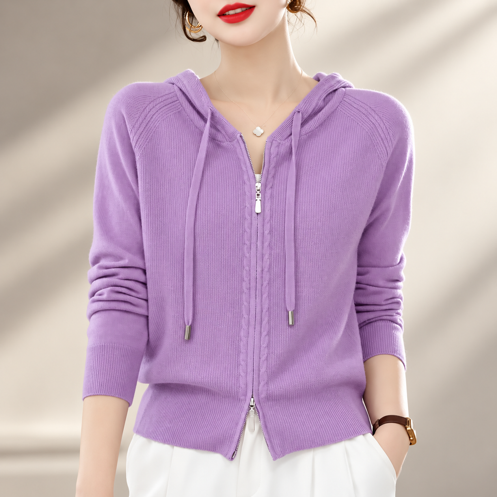 Isadora Women’s Knit Zip-Up Hoodie