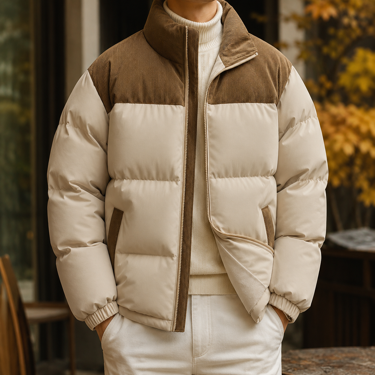 Hudson Colorblock Puffer Jacket for Men