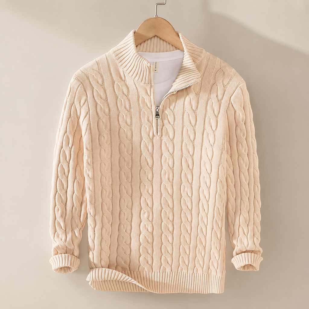 Hudson Men’s Cable Knit Sweater