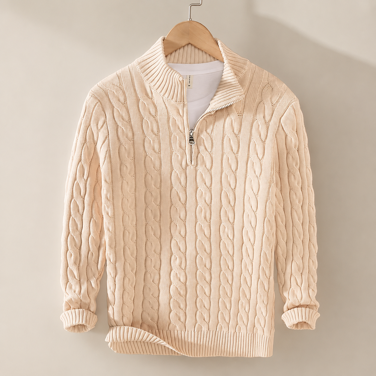 Hudson Men’s Cable Knit Sweater
