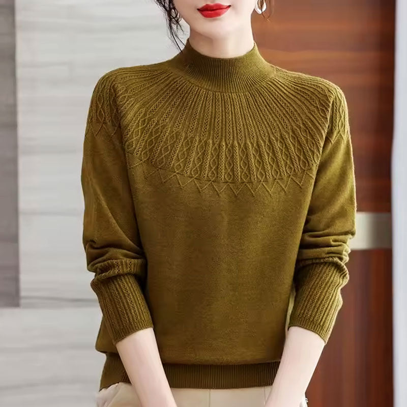 Freya High-Neck Knit Sweater