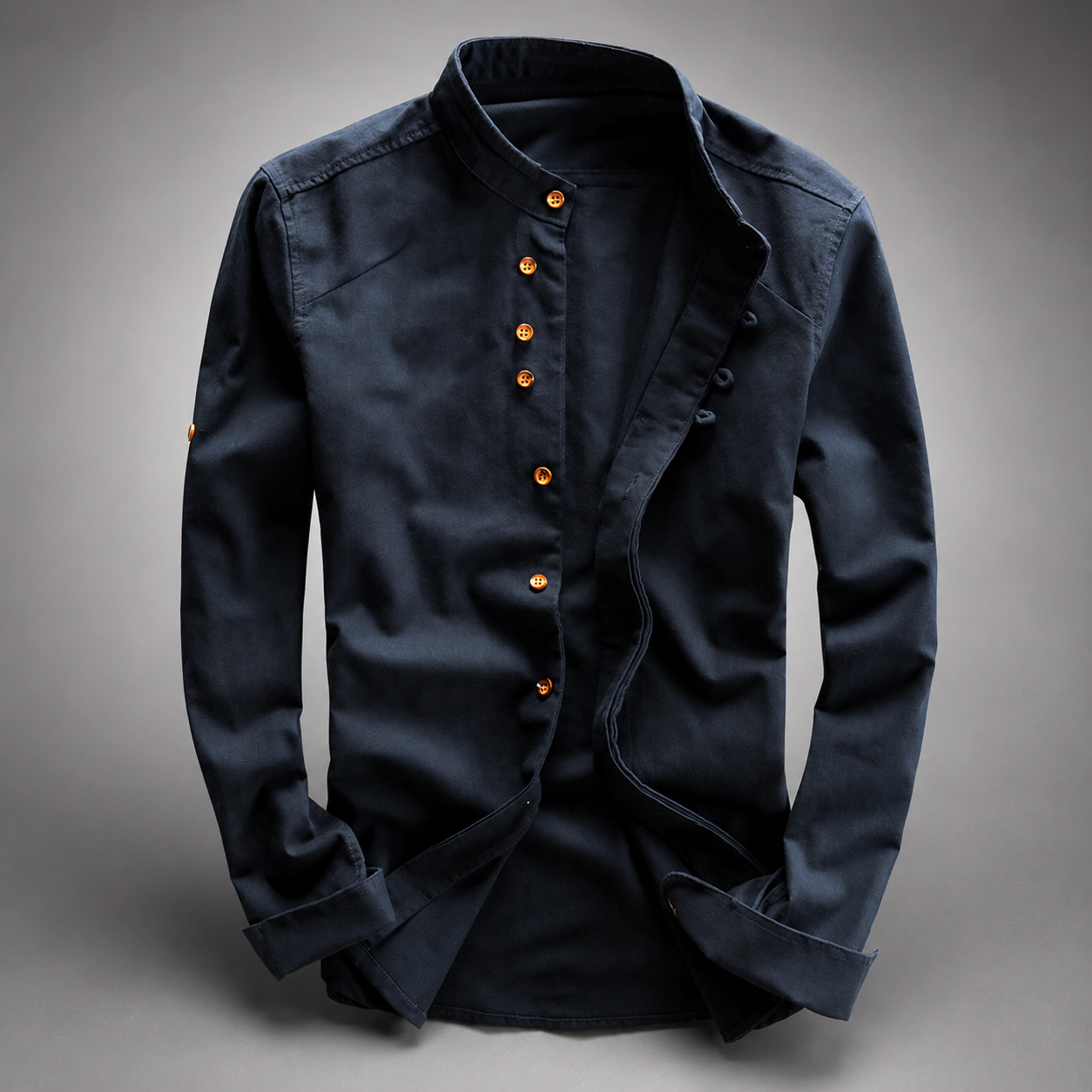 Thierry Men’s Linen-Cotton Button-Down Shirt