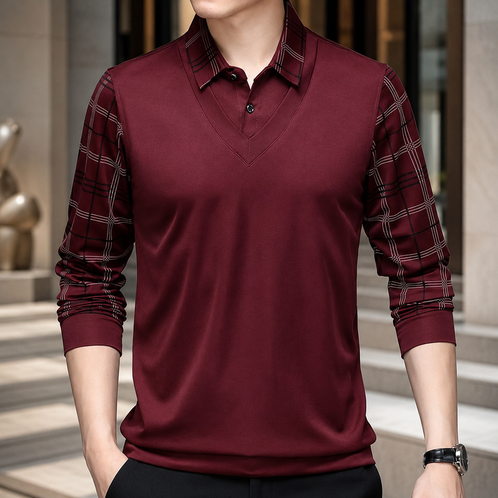 Nicolas Men’s Long Sleeve Polo Shirt