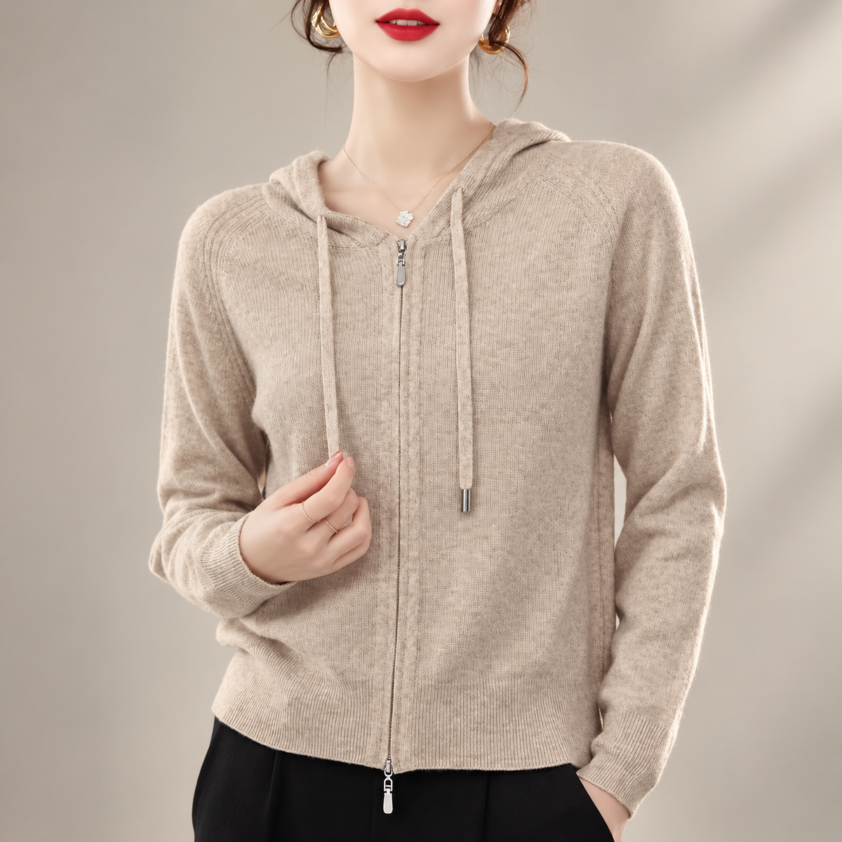 Isadora Women’s Knit Zip-Up Hoodie