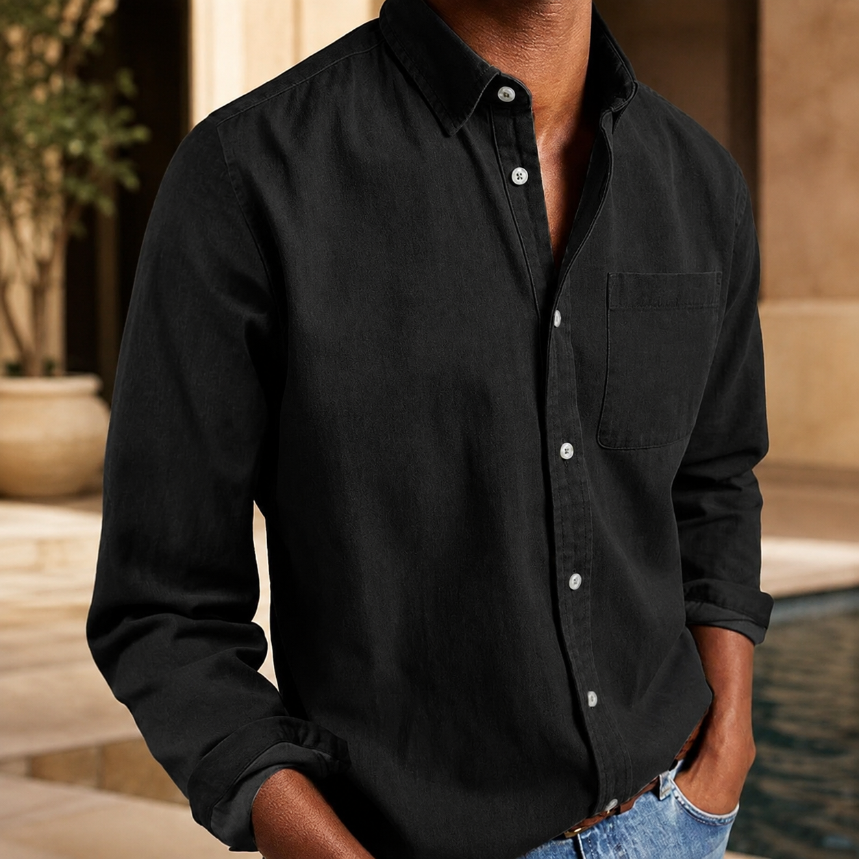 Sebastian Men’s Long Sleeve Button-Down Shirt