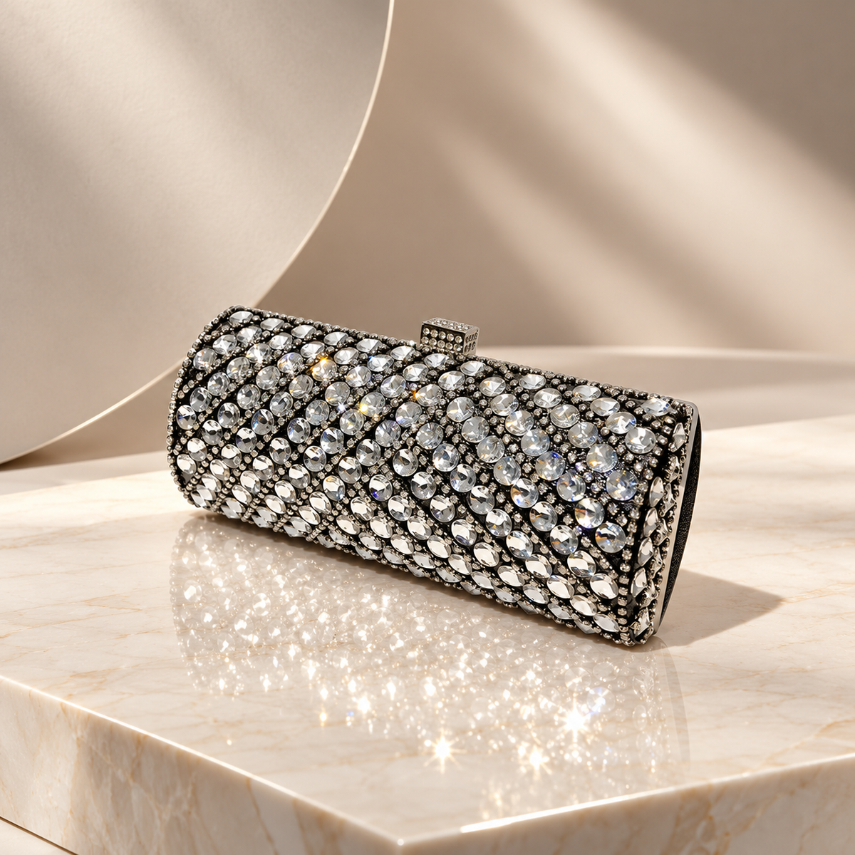 Alessia Crystal Rhinestone Evening Clutch