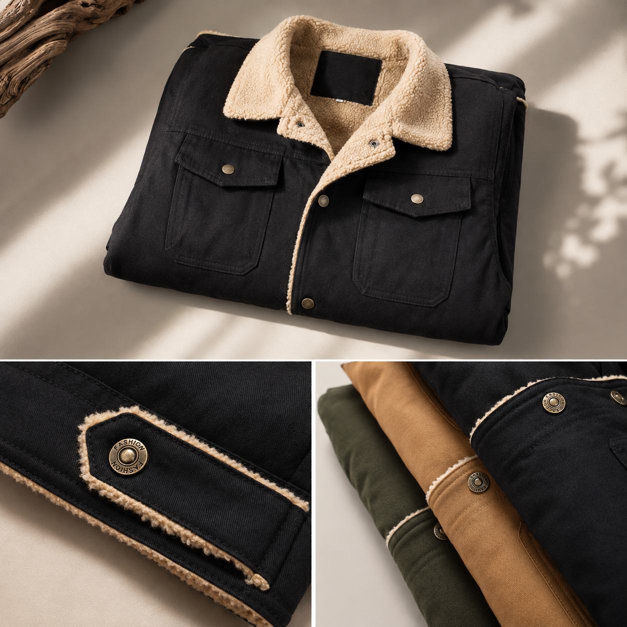 Frederick Men’s Fleece-Lined Bomber Jacket