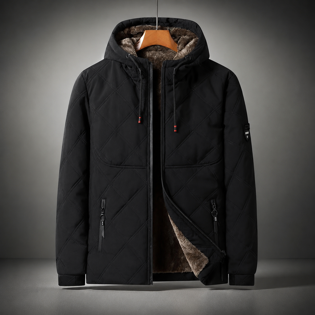 Colton Men’s Quilted Hooded Jacket