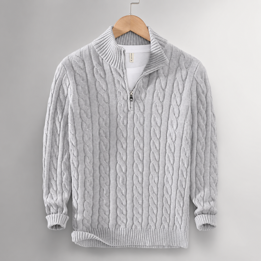 Hudson Men’s Cable Knit Sweater