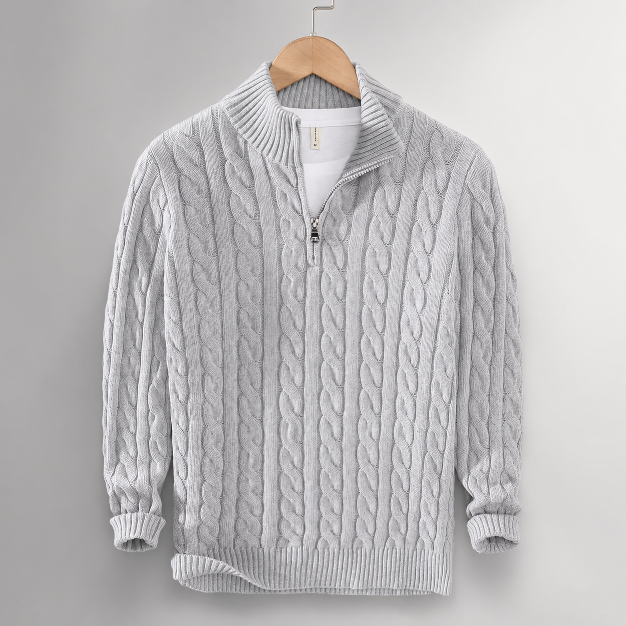 Hudson Men’s Cable Knit Sweater