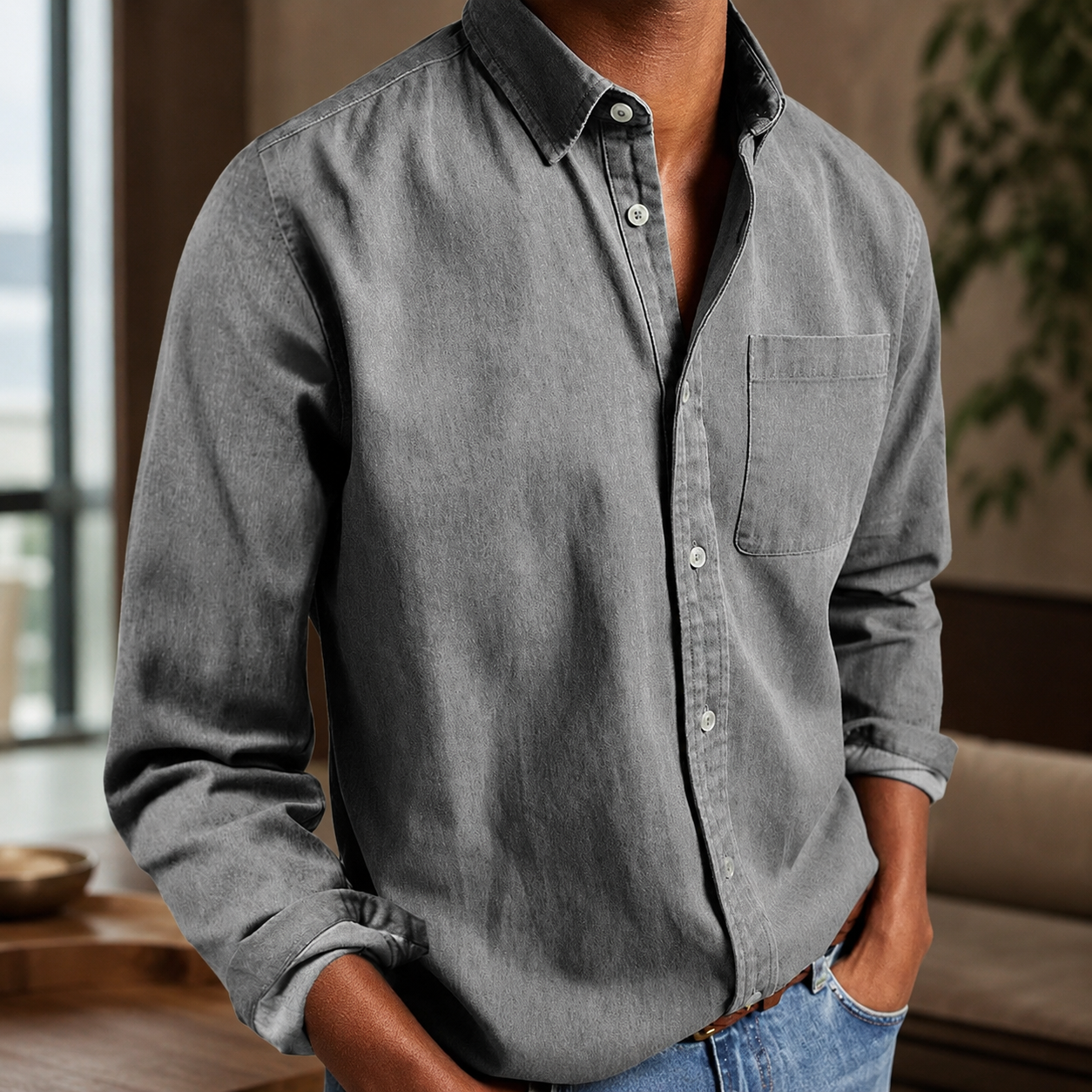 Sebastian Men’s Long Sleeve Button-Down Shirt