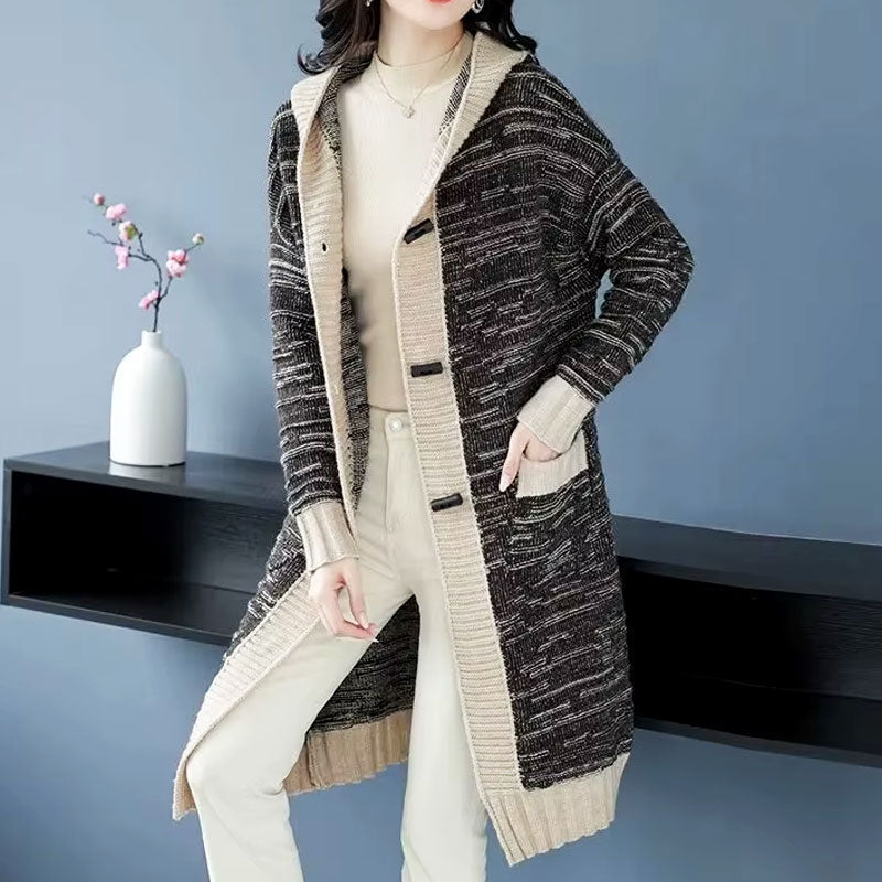 Alice Long Knit Hooded Cardigan
