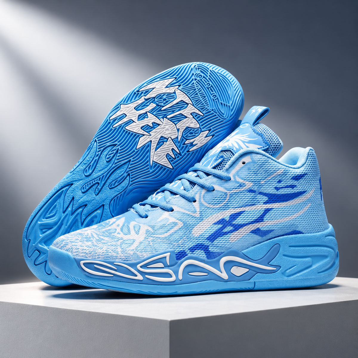 Morgan AeroFlex High-Top Basketball Sneakers – Multicolor Performance Court Shoes