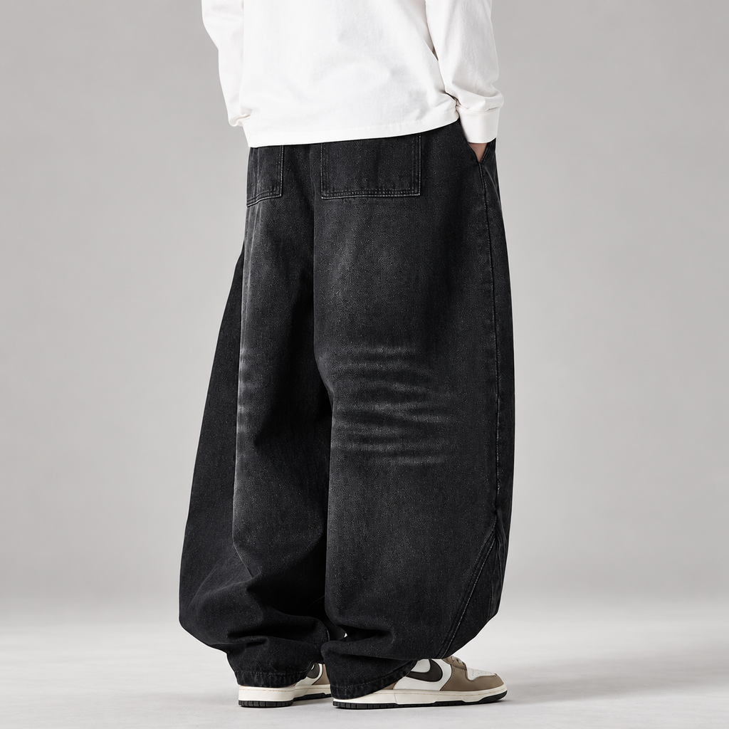 Henry Men's Wide-Leg Jeans – Oversized Barrel Fit