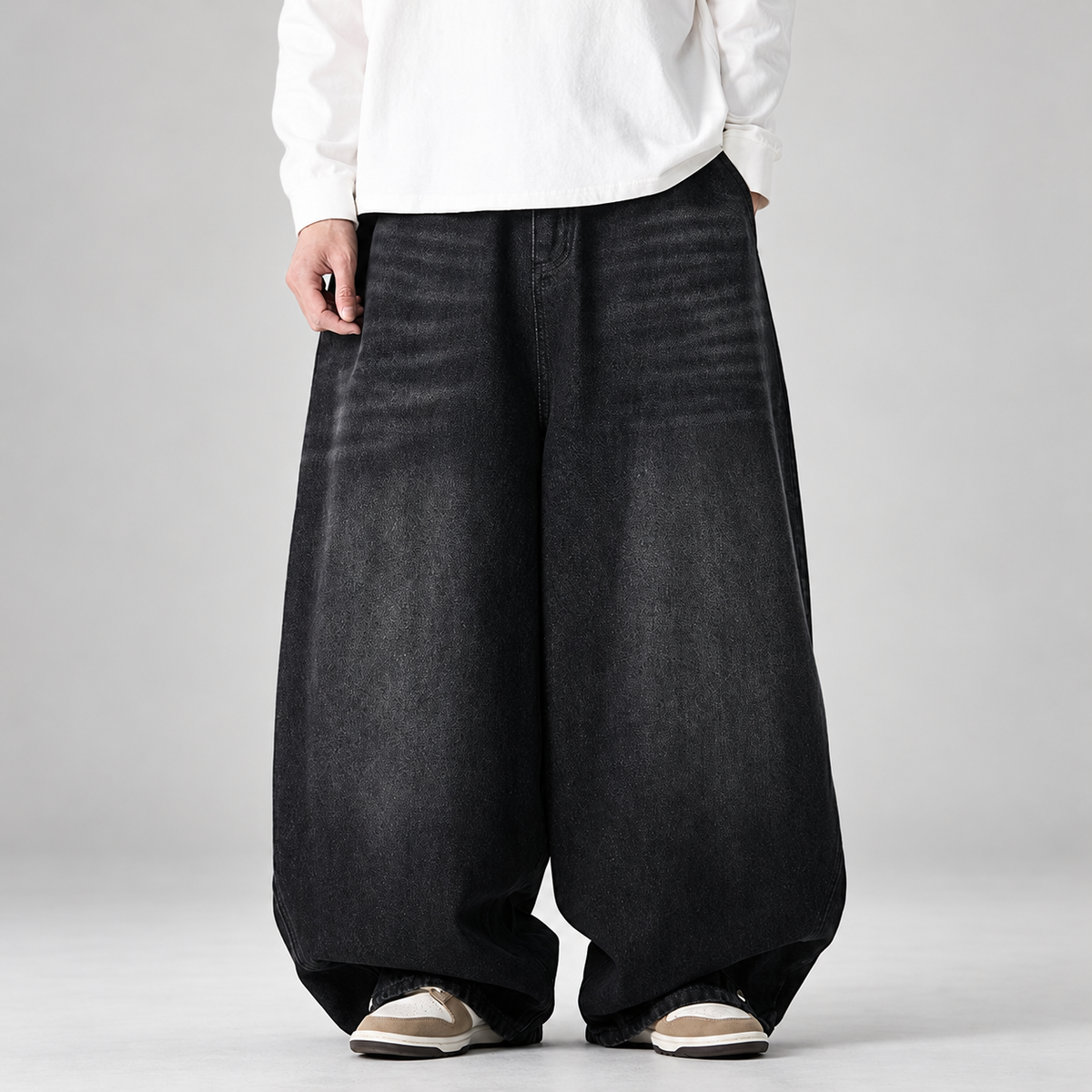 Henry Men's Wide-Leg Jeans – Oversized Barrel Fit