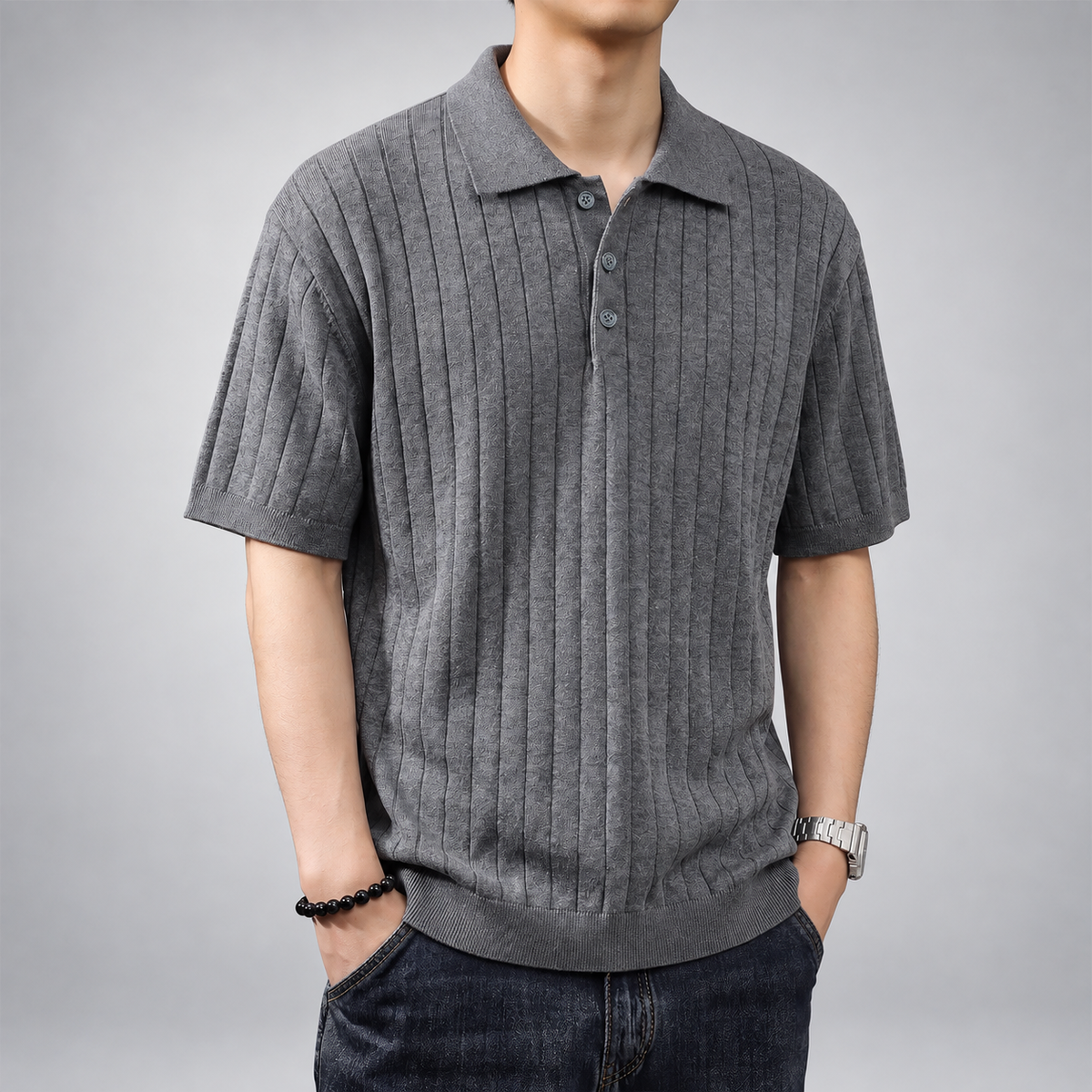 Ottavio Men's Short Sleeve Knit Polo