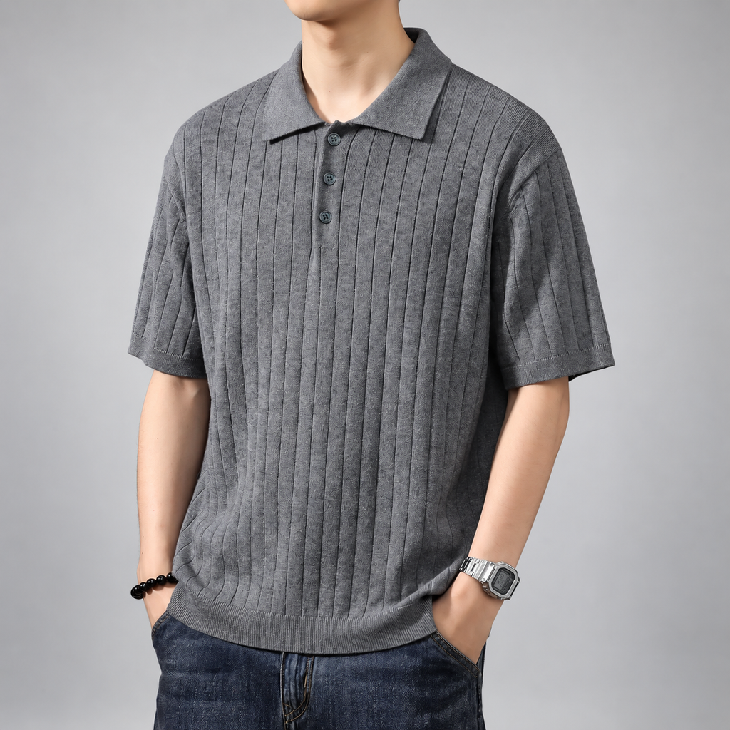 Ottavio Men's Short Sleeve Knit Polo
