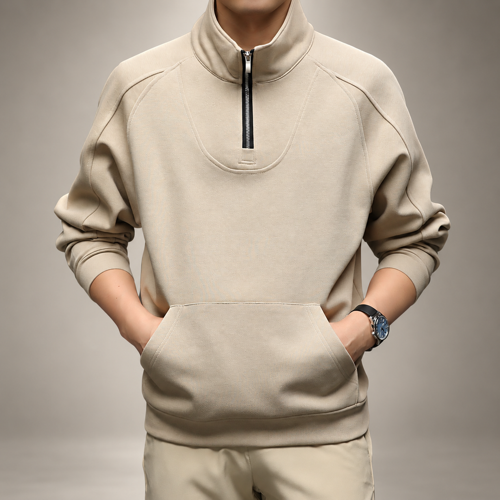 Luca Men’s Quarter-Zip Pullover Sweatshirt