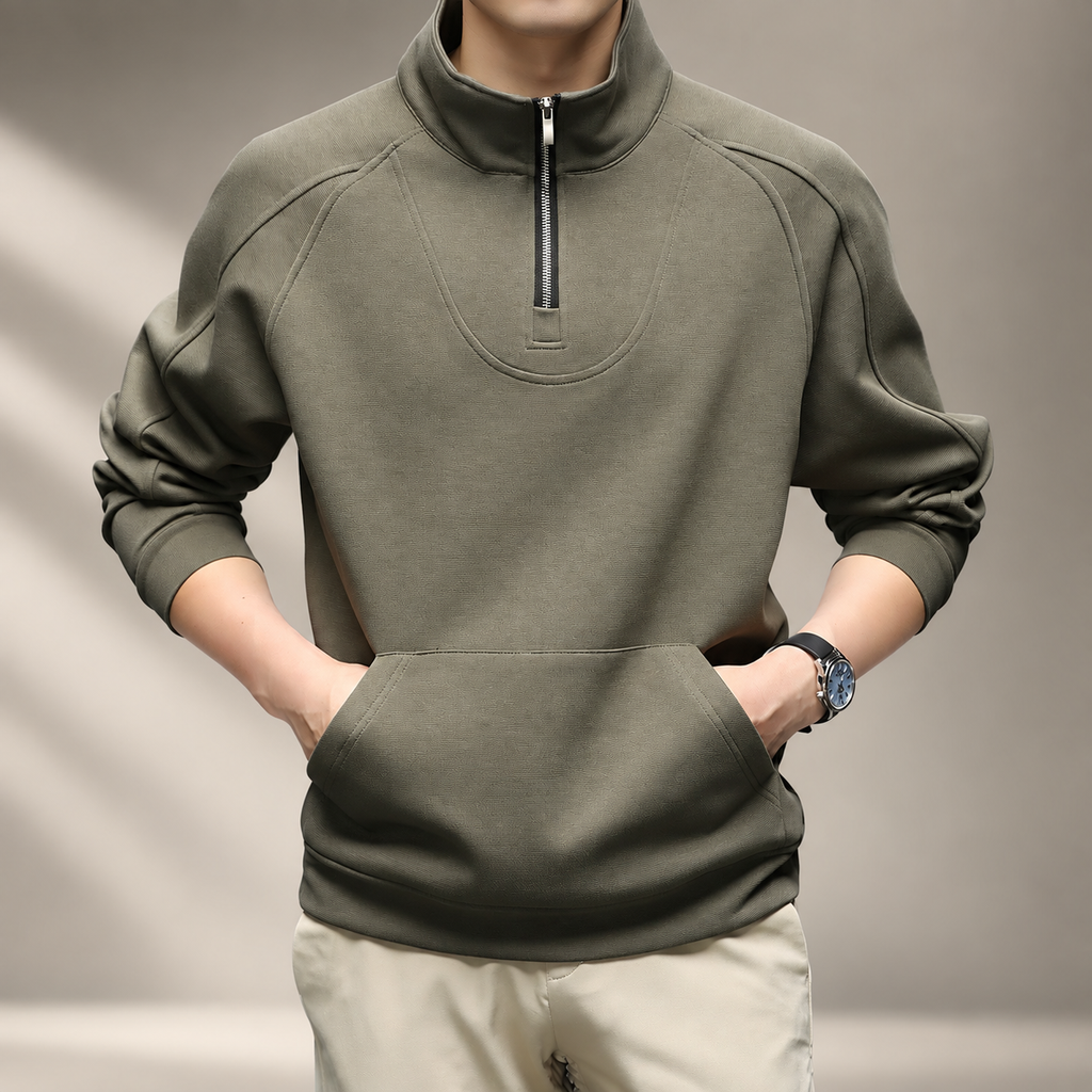 Luca Men’s Quarter-Zip Pullover Sweatshirt